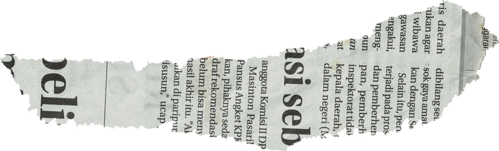 Ripped Newspaper